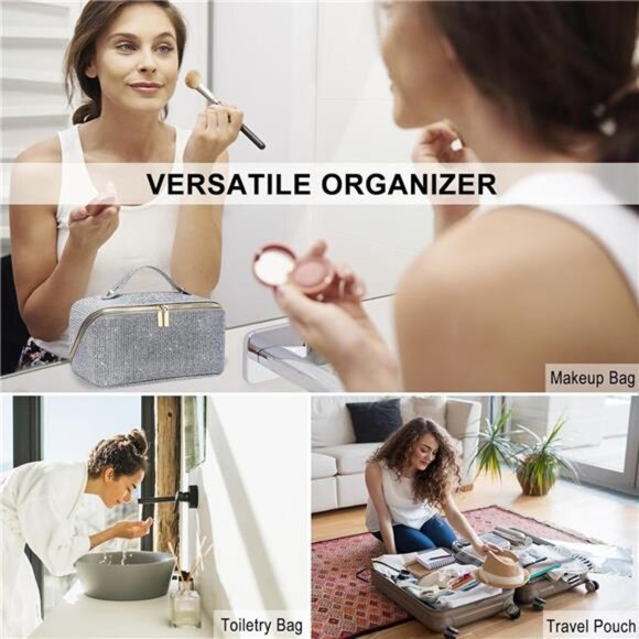 Glitter Makeup Bag Organizer - Picture 5 of 6